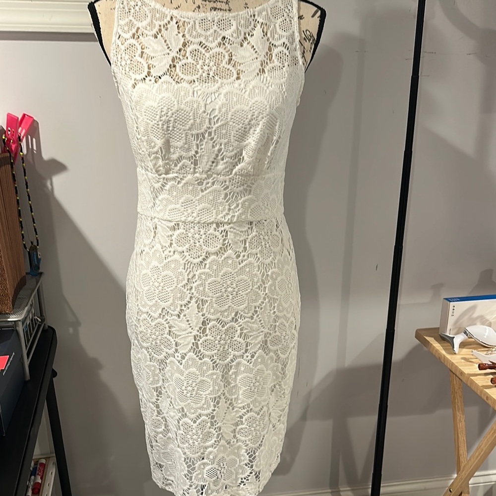 Vintage SD Collection Ivory Lace Wedding Dress